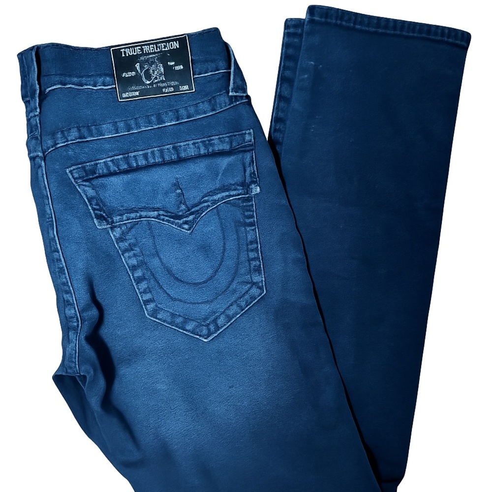 True Religion Men's Dark Blue Relaxed Slim Jeans Size 32